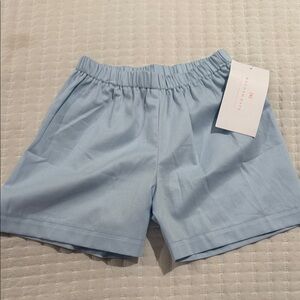 Light Blue Kids Elastic-Waist Shorts